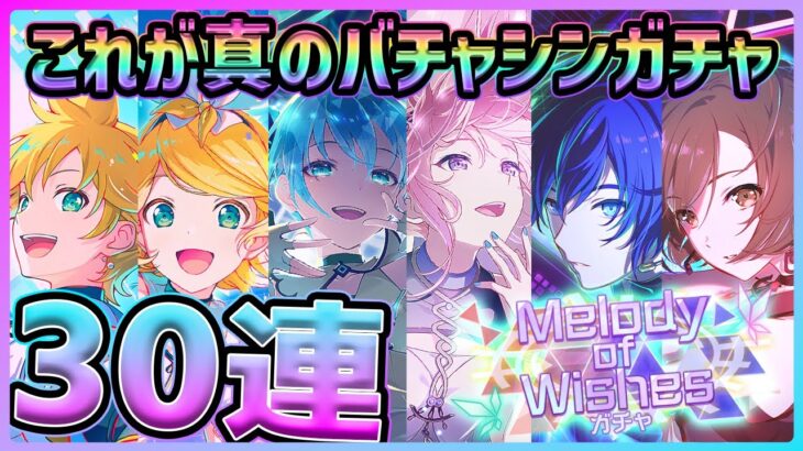 【プロセカ】超神引き！？　過去最高のバチャシンガチャ！　30連でPUキャラ狙うぞ！！【初音ミク/鏡音リン/鏡音レン/巡音ルカ/MEIKO/KAITO】【プロジェクトセカイ】